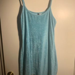 Lite blue terry cloth dress